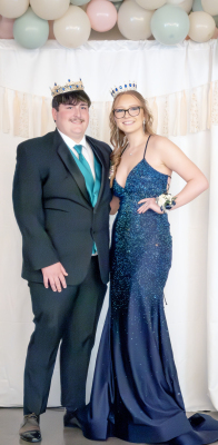 KING RYAN MONGEAU AND QUEEN ELLA SNYDER reigned over the SHS Enchanted Garden Prom on Saturday, April 12th.