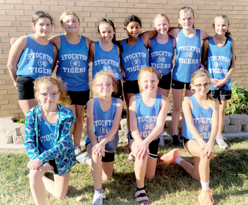 THE STOCKTON RECREATION COMMISSION’S 5th-Grade Girls Basketball Team members include front row, from left: Jade Jackson, Kaylee Jackson, McKenna Horn, Jolee Hill; and back row: Aaliyah Trevino, Blayke Stithem, Kansas Tso, Adrienne Green, Leigha Balthazor, Brooklyn Couse, and Lyllyn McNulty. Not pictured is Coach Steven Tso. ( Photo courtesy of SRC)