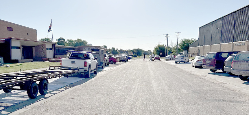 PLAINVILLE SENIORS are keeping their traditions alive with a little bit of fun and mischief! On their final day of school, these soon-to-be graduates get to take the wheel of all kinds of vehicles and park them like they’re the kings and queens of the road! (Courtesy Photo)