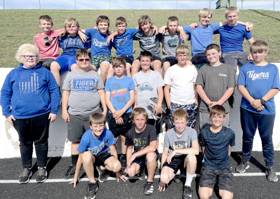 THE STOCKTON 7TH-GRADE BOYS TRACK TEAM