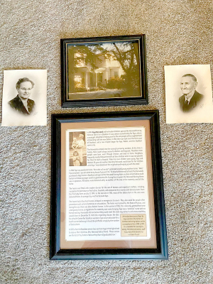 Harwood Nursing Home Display at the Rooks County Historical Museum, thanks to Cindy (Muir) Evans