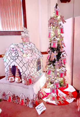 IT’S THE 39TH YEAR for the Parade of Christmas Trees at the Stockton Public Library. This year, the Library’s Storytime/Outreach added to the magic with a gingerbread house for their display. People can enjoy the exhibit in the Carnegie Room in December during regular Library hours.