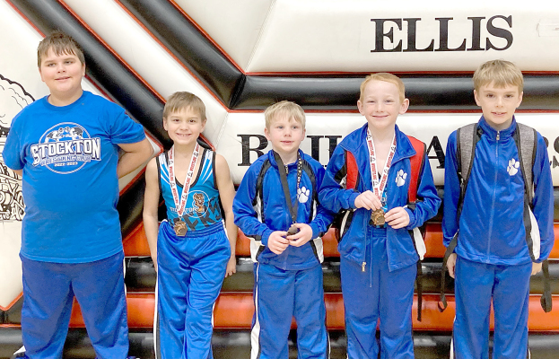 FIVE SWC MEMBERS competed in the Ellis Open on Saturday, January 14.They included from left: Judsten Cockrell, Jake Cockrell, Jevin Rush, Waylon Ghumm, and Henry Berkley.