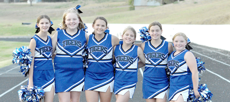 SJH CHEER SQUAD Meredith Gasper Brenna Odle Shae Yohon Mia Odle Camille Lowry Aidyen Kerr