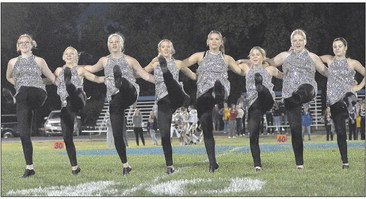 SHS Striders performing at the Stockton vs. Trego football game