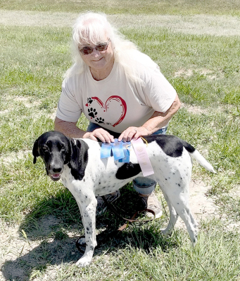 Kathy and KC do well at Osborne Dog Show