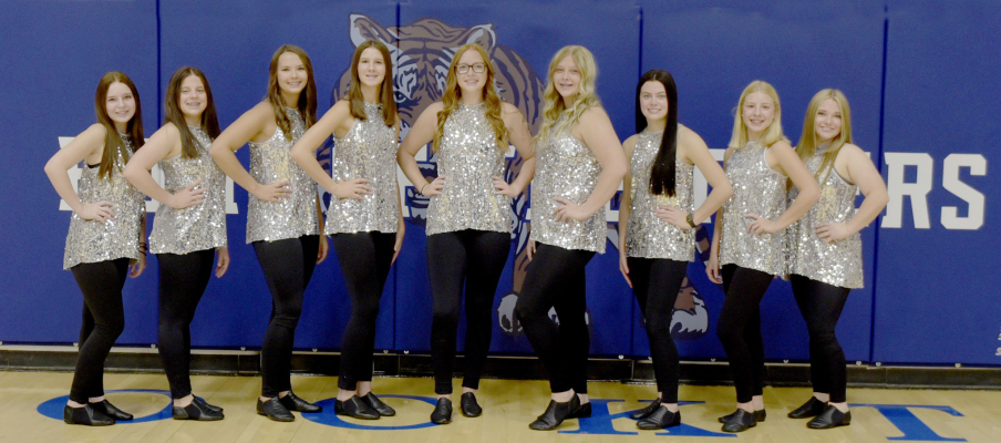 THE 2024 SHS STRIDERS are from left: Lyric Snyder, Mia Odle, Shae Yohon, Meredith Gasper, Ella Snyder, Karleigh Horn, Camille Lowry, Saj Snyder, and Aidyen Kerr.