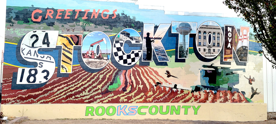 Stockton’s “Postcard Mural” is finished