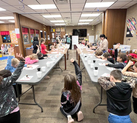 THIRD GRADERS from PES, SHGS, and Home Schooled in the community of Plainville for the March Madness Sweetness Challenge on Wednesday, March 11.