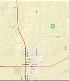 Location of 3.5 magnitude earthquake