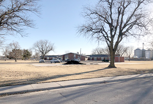 THIS IS THE PROPOSED SITE for the new Solomon Valley Manor. The area shown is where the former building once stood for the Stockton Health Center and Dr. Morris Talbert, DDS.