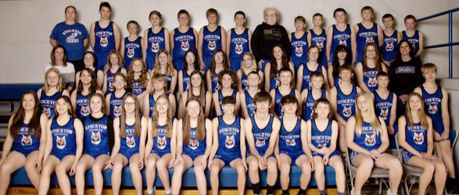 MEMBERS OF THE 2022 STOCKTON JUNIOR HIGH TRACK TEAM