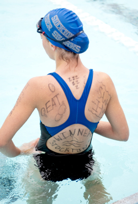 Addison Dix at Stockton Swim Meet
