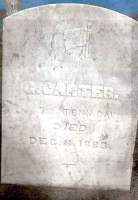 George Carter Tombstone
