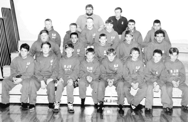 MEMBERS OF THE 1998 STOCKTON JUNIOR HIGH WRESTLING SQUAD