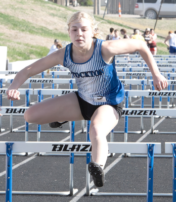 Saj Snyder — 100M Hurdles — Stockton Meet
