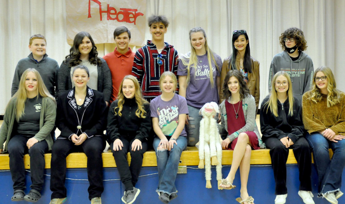 MOST OF THE STOCKTON HIGH SCHOOL’S CAST MEMBERS AND CREW