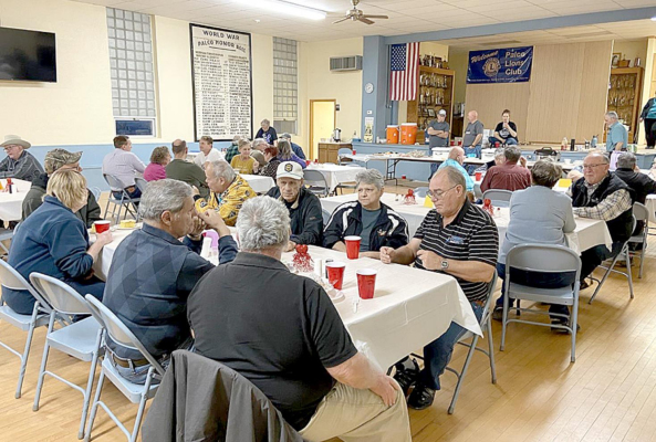 A NEARLY FULL HOUSE enjoyed the delicious soups and desserts at the Palco Lions Club soup supper this past Sunday evening. People ate and then stayed to visit! It was great to see so many folks! (Photo and information provided by Tammy Steeples)