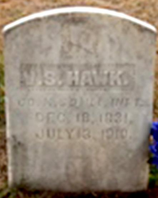 V.S. Hawk tombstone