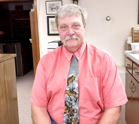 RICK GIANNI is the new Rooks County Historical Museum Coordinator. He took over the reins a few weeks ago and is looking forward to meeting the public and talking history.