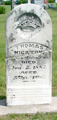 Thomas Hickton Tombstone