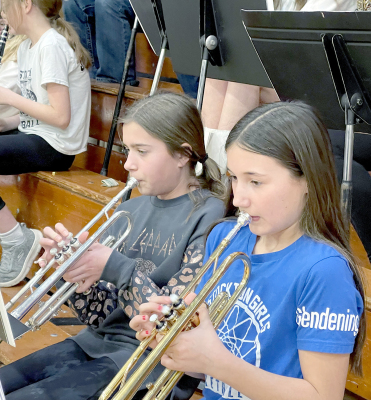 Tiger Band members Corbyn Glendening & Harper Lowry