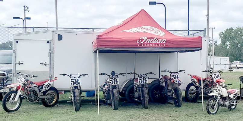 OTTELE’S PARTIAL COLLECTION of motorcycles won him Best Display at the 2023 Swing Into Summer Car Show held in June.