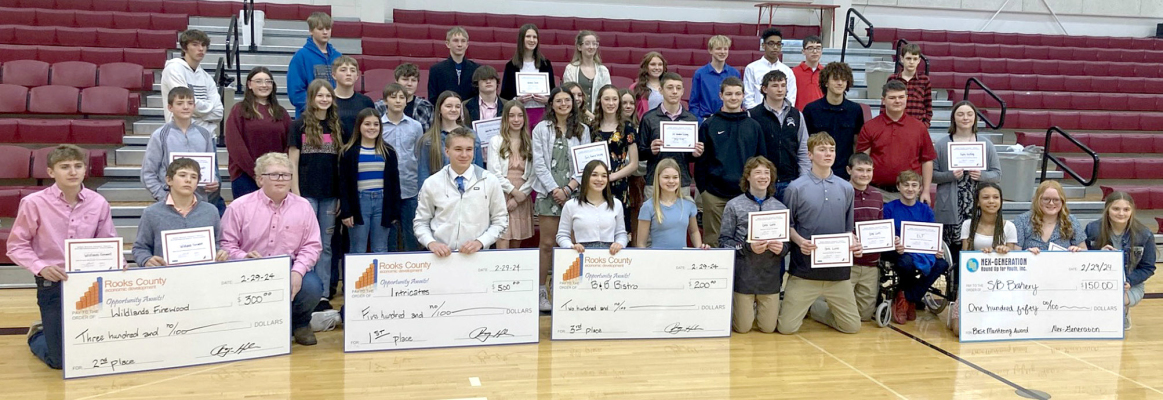 AN IMPRESSIVE 23 TEAMS, comprised of Rooks County students, competed in the Youth Entrepreneurship Challenge held Thurs., Feb. 29, in Plainville.