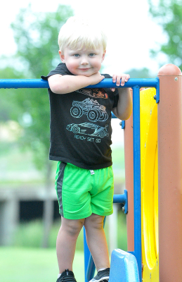 Landrin Leake down at the park during the Car Show