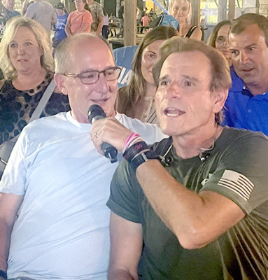 Stockton’s Brad Williams singing with Paramount’s Eddie Light at the RCFF!