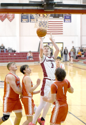 Cardinal Riley Rogers vs. Quinter Photo by Candace Rachel
