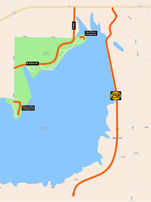 THE MAPABOVE shows the project locations in orange for our online subscribers.