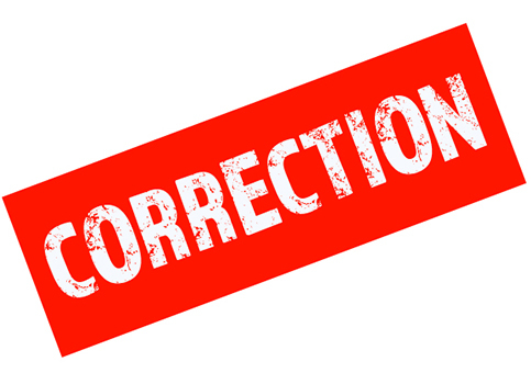 correction