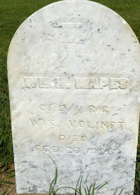 Willliam Mapes’ tombstone