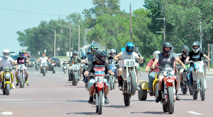 Motorcycle Parade down Stockton’s Main Street on Friday afternoon