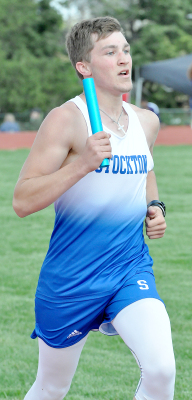 DEYTON BEDORE ran the third leg of the 4x800M Relay at the MCL Meet.