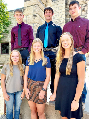 THE CROWNING of the 2021 Homecoming Queen and King will take place on Friday, September 17, at 6:30 p.m. at Tiger Stadium. Royalty candidates are (front row, from left): Delany Snyder, Maddy Moffet and Olivia Dix; and (back row, from left): Austin Mitchell, Rylan Basart and Camden Iwanski.