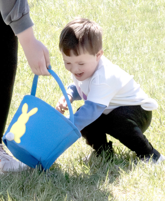 Kohen Strutt at the Sigma Phi ESA Easter Egg Hunt