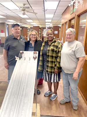 Pinewood Derby Winners From left: Dave Anderson, Anna Muir, Solange Makobo, &amp; Sandy Keas