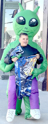 Judsten Cockrell at the Sigma Phi ESA Halloween Parade