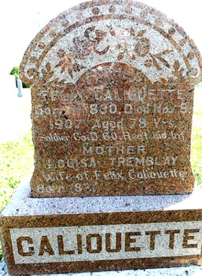FELIX CALIOUETTE Tombstone