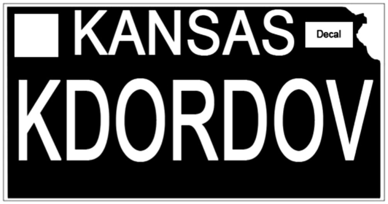 Kansas Department of Revenue announces Blackout-Style License Plates coming to Kansas