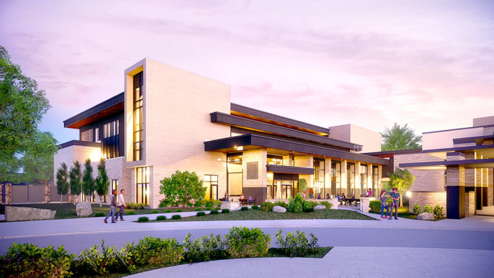 THIS STUNNING NEW FACILITY, Fischli-Wills Center for Student Success at Fort Hays State University was made possible thanks to a $5 million gift from the late Richard and Dolores Fischli. The Fischlis both earned bachelor’s and master’s degrees from FHSU in the 1950s.