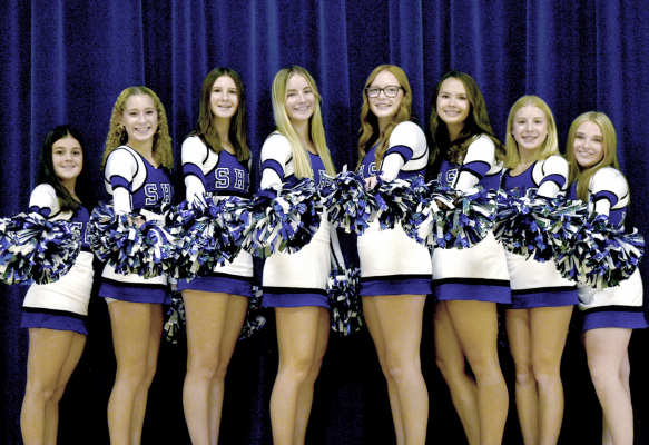 THE 2024 SHS TIGER CHEER members are from left: Serenity Carpenter, Temprance Northup, Meredith Gasper, Ava Dix, Ella Snyder, Shae Yohon, Saj Snyder, and Aidyen Kerr.