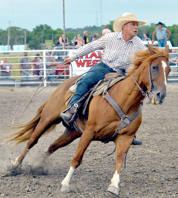 Roping at the RCFF Ranch Rodeo