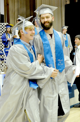 WITH COMMENCEMENT BEHIND THEM, Justus Hulse and Kameran Hamel are exctied about what lies ahead.