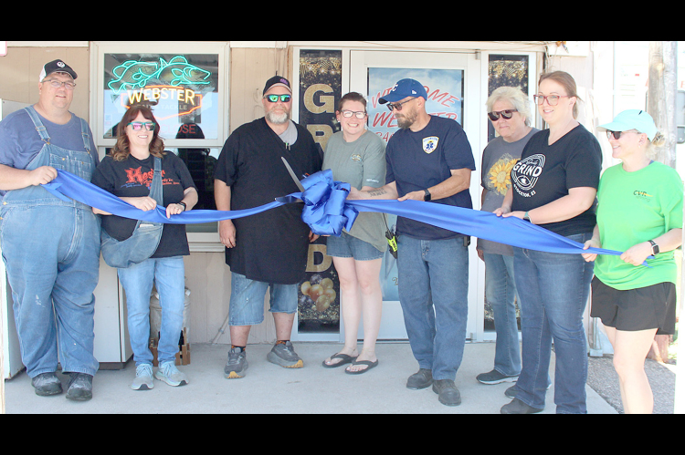 K&S PARTNERSHIP INCORPORATED DBA Webster Bait and Tackle's Grand Opening and Ribbon Cutting was held on Saturday May 30th. On hand for the event were Stockton Chamber board member Dean Kester, Chamber board vice president Libby Kester, business owners Keith Mannis and Shaylyn Mannis, Chamber board city representative Adam Bryant, Chamber Board president Jayne Prockish, Chamber board treasurer Chelsey Peterson, and Chamber member and VFW Post 8873 Auxiliary representative Lisa Gilmore. 