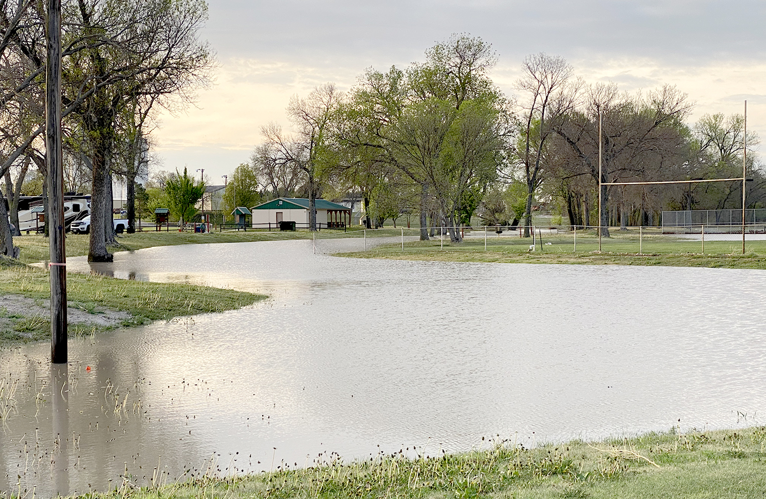 West side of the city park